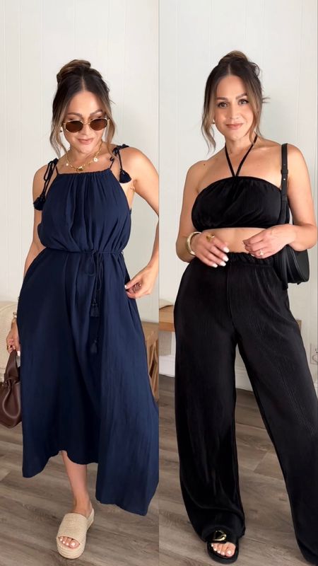 SUMMER DROP PT. 1:  Ya’ll, Walmart just dropped theeee cutest summer pieces and this is only a portion of it!! Runnnn to my LTK and shop their latest arrivals and rest assured you will be voted best dressed at the table🤌🏻 @walmartfashion #walmartpartner #walmartfashion
Blue maxi dress/ small 
2 piece pants set / small 
I’m 5’4”/130

Summer outfit| summer| fashion | style 


#LTKU #LTKFindsUnder50 #LTKStyleTip