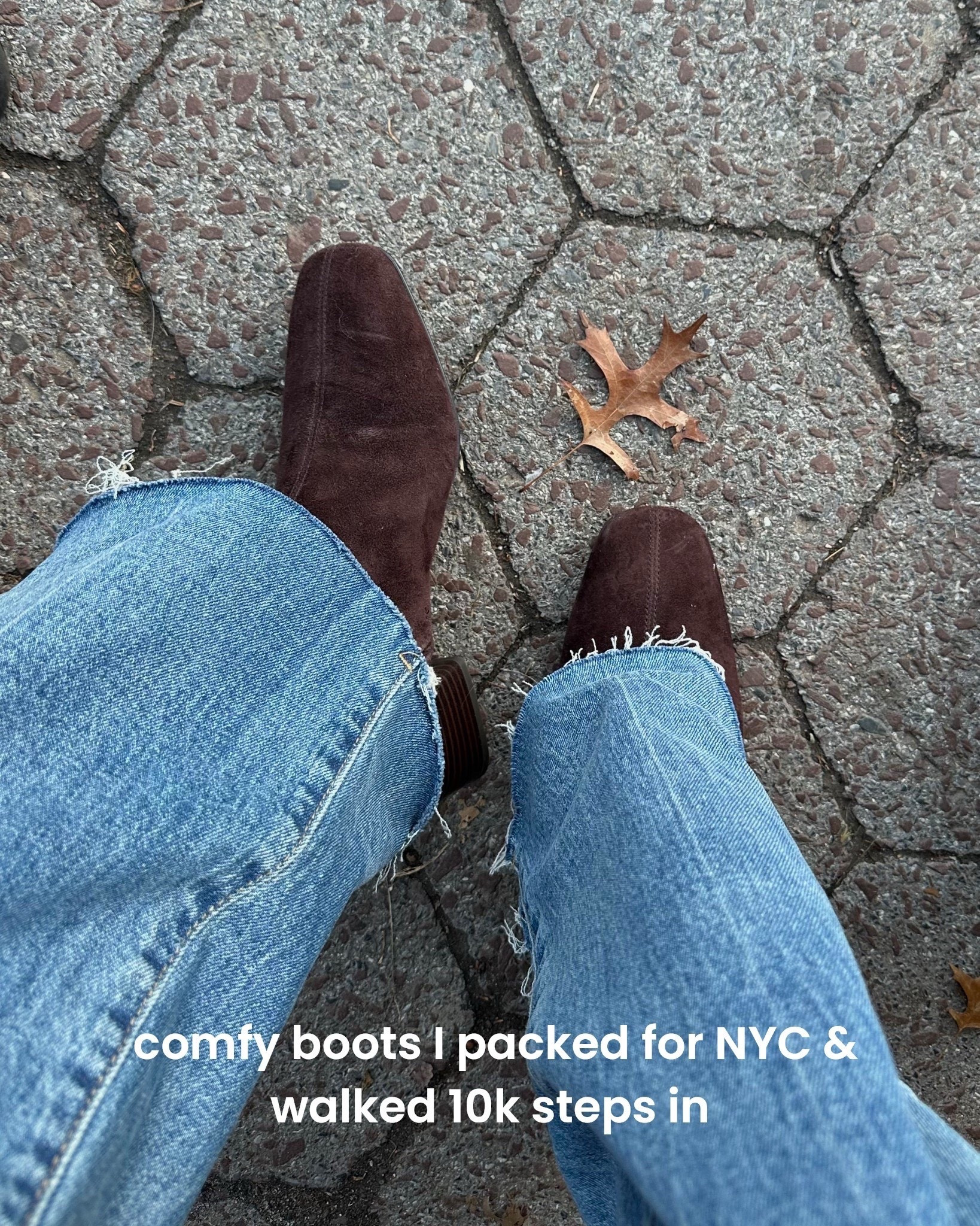 Comfortable low heeled boots - packed these for New York and walked 10k steps in them! 

Linked the other boots I packed with a slightly lower heel

#LTKSeasonal
