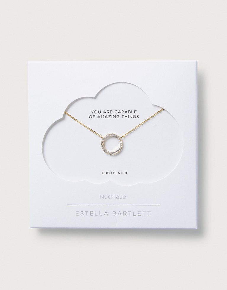 Estella Bartlett Gold-Plated Circle-Pendant Necklace | Jewellery & Hair Accessories | The  White ... | The White Company (UK)