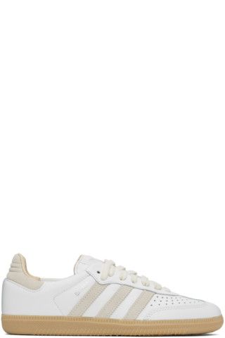 White & Beige Samba OG Sneakers | SSENSE