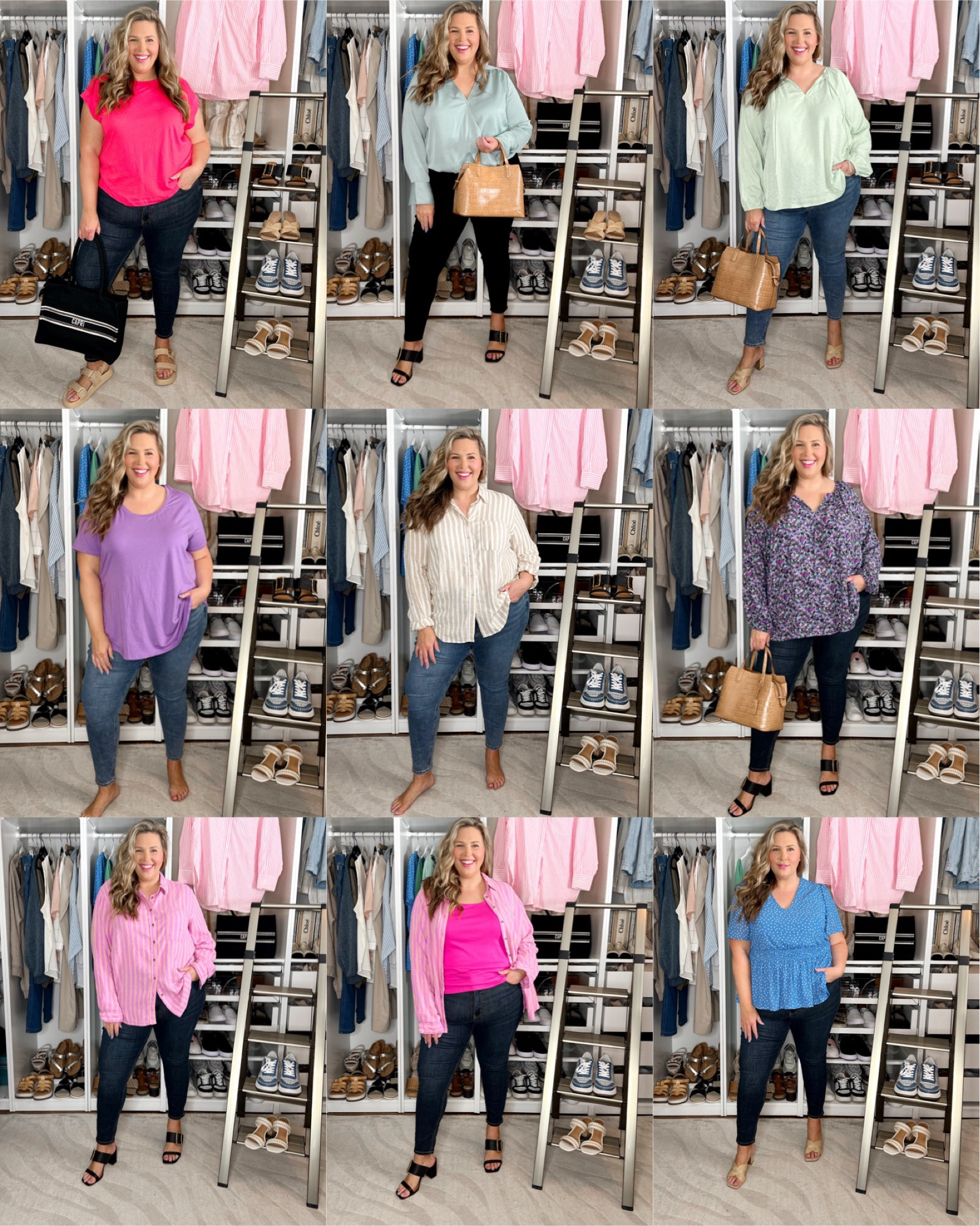 🎯Super happy with this plus size target haul!!! Reminder I’m 5’8 18/20/2X 42DD
Fit notes:
1. XXL tee, love the fit of this on me. 18 in jeans, if you also have slimmer thighs than your belly like me… get your regular size don’t size up. If you’re thicker in the thighs, size up. 
2. Size up in the black version of these skinny jeans! I have the 18 and they wouldn’t zip! Also get your regular size in the blouse. The xxl is too small on me so I need a 1X or 2X. 
3. This top is a 1X, fits wonderfully just not sure if it’ll shrink!! Medium wash jeans are a 20 and they feel so great… but they did stretch in the thighs to be a little baggy. So I say stick with your regular size.
4. This tunic tee runs generous I’m in the 2x and could use the 1X
5. Button front linen blend shirt is amazing but I’m in the xxl it’s too small - just stick with your regular size, I need the 2X! 
6. This top is generous size down unless worried about shrinking - I’m in the 2X
7. Button front linen blend shirt is amazing but I’m in the xxl it’s too small - just stick with your regular size, I need the 2X! 
8. Added the tank here, size down - the 2x is too big on me!
9. Absolutely in love with this head to toe look. The top runs true to size I’m in 2X! Jeans 18. 

#LTKmidsize #LTKplussize #LTKfindsunder50