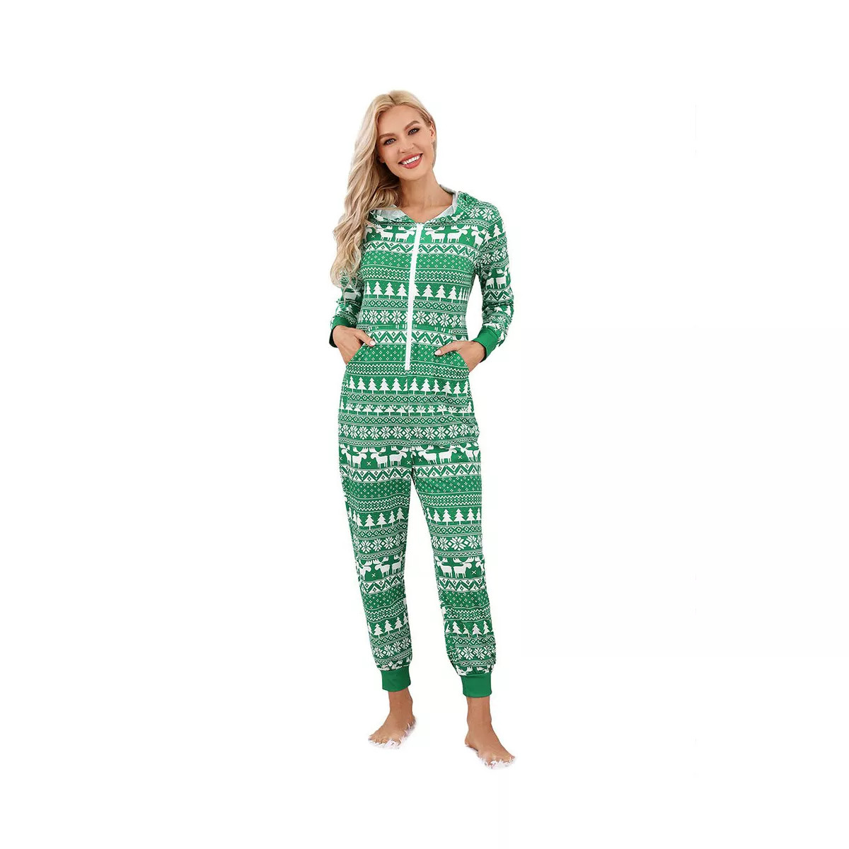 Christmas Pajamas for Family Matching Pjs Set Hoodie Zipper Christmas Onesies for Adults | Target