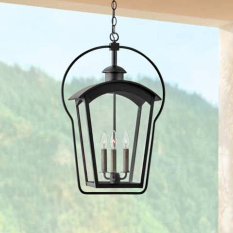 Hinkley Yale 25 3/4" Rustic Black Outdoor Hanging Light - #083F2 | Lamps Plus | Lamps Plus