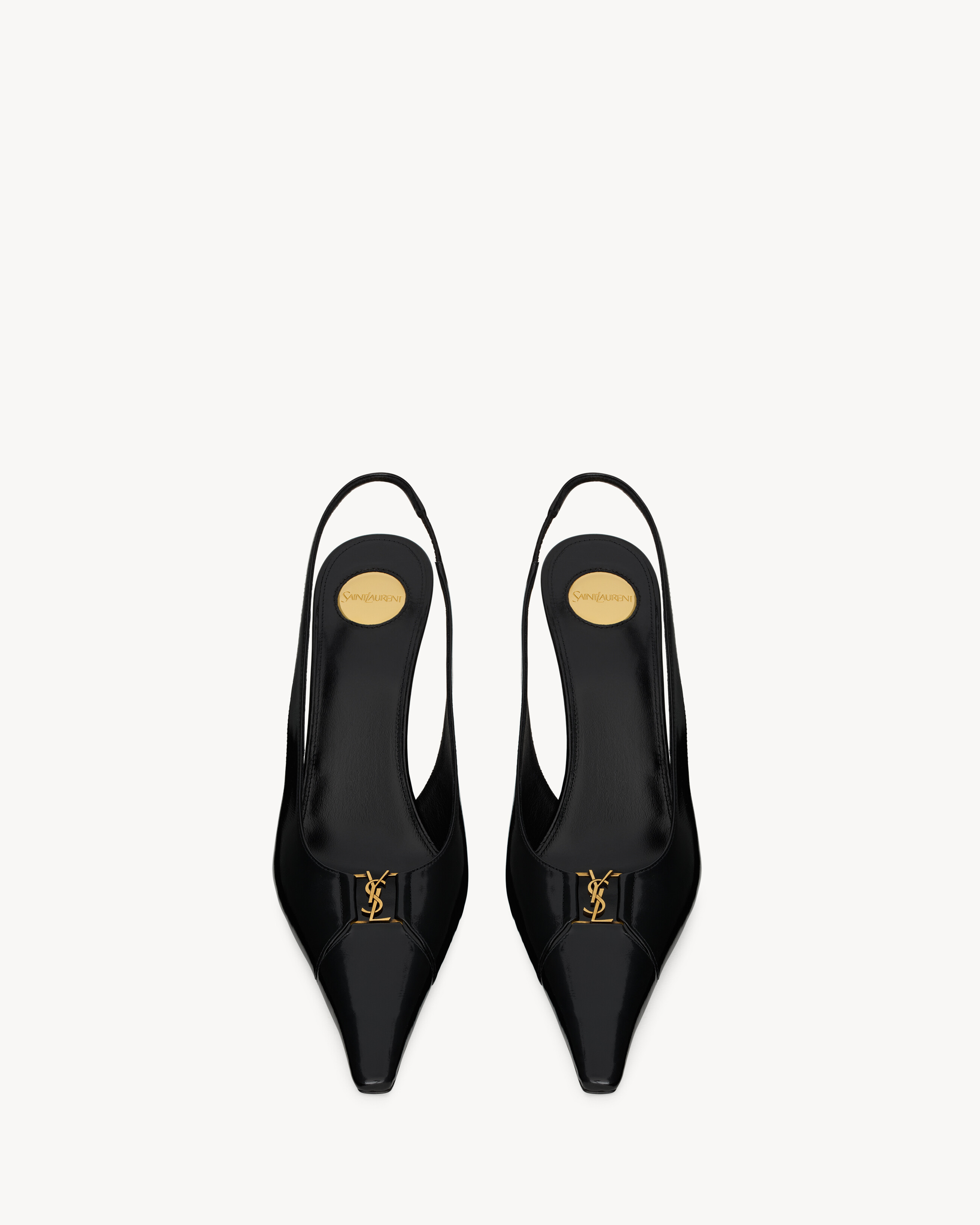 BABYLONE BRETEUIL slingback pumps in smooth leather | Saint Laurent Inc. (Global)