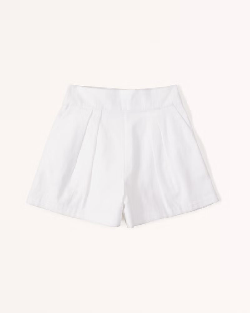 Ultra High Rise Linen-Blend Pull-On Short | Abercrombie & Fitch (UK)