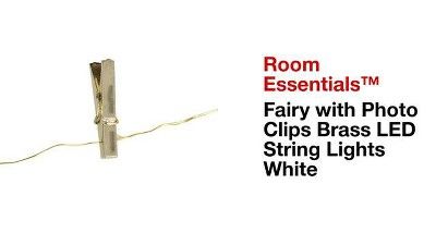 LED Fairy Lights Photo Clips Gold - Room Essentials™ | Target