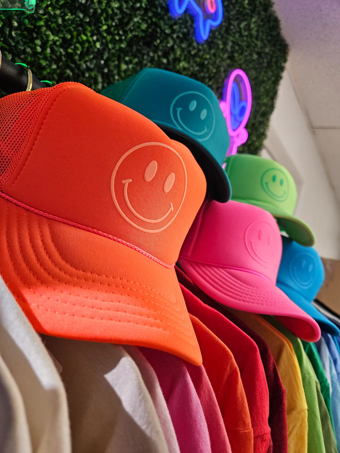 Smiley Face Foam Trucker Hat | Etsy (US)