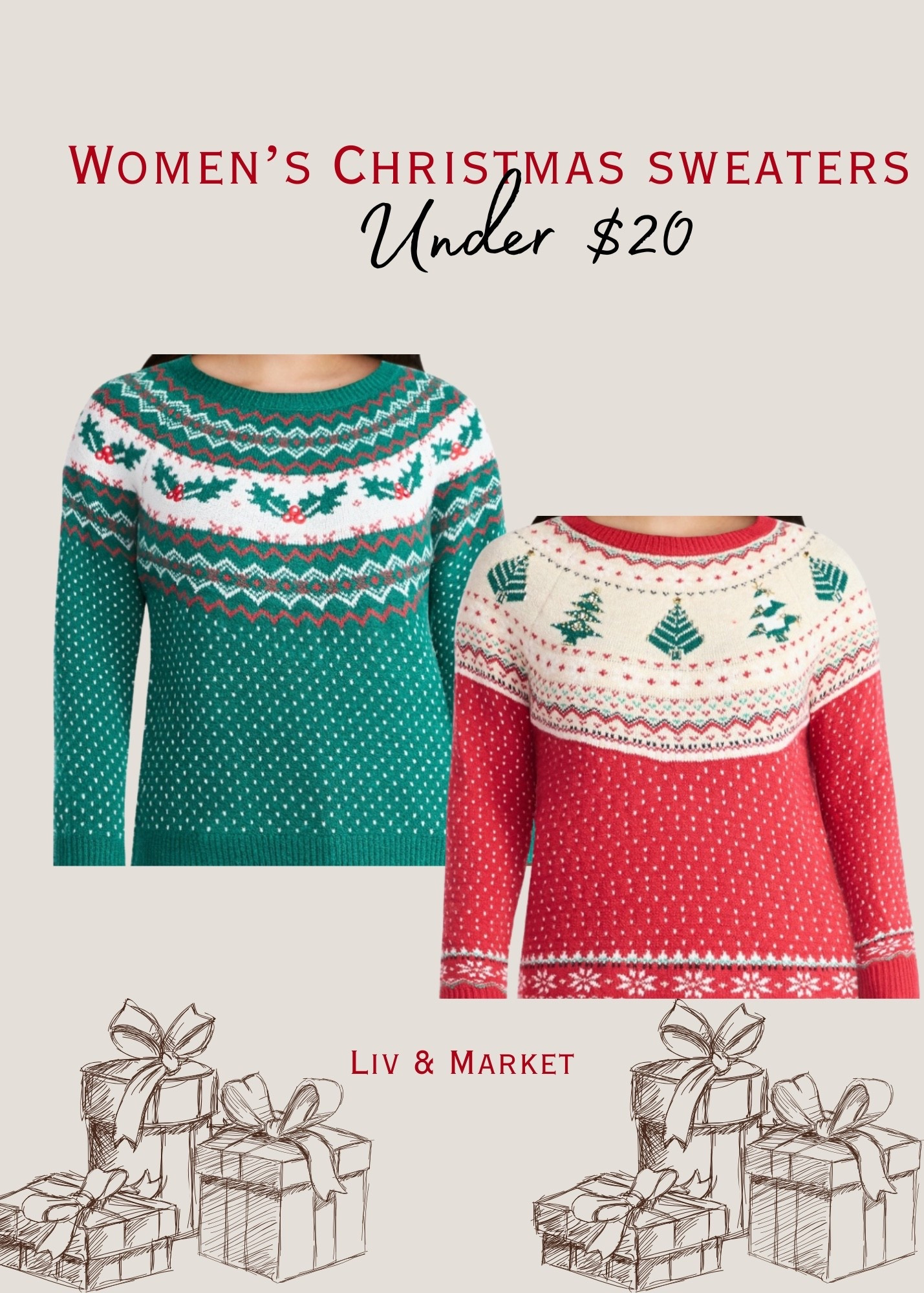 Women’s Christmas sweaters for under $20#LTKParties 

#LTKSeasonal #LTKHoliday