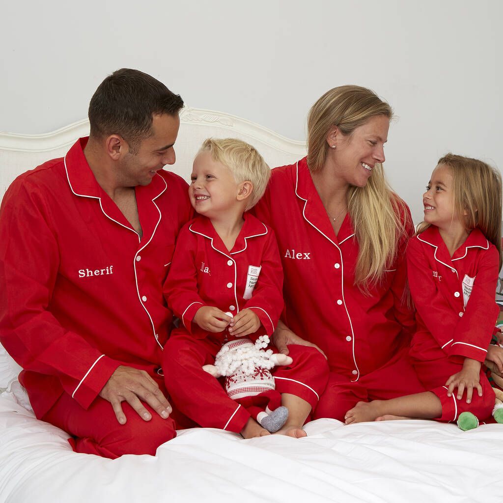 Personalised Family Christmas Red Pj's *Special Offer* | Not On The High Street