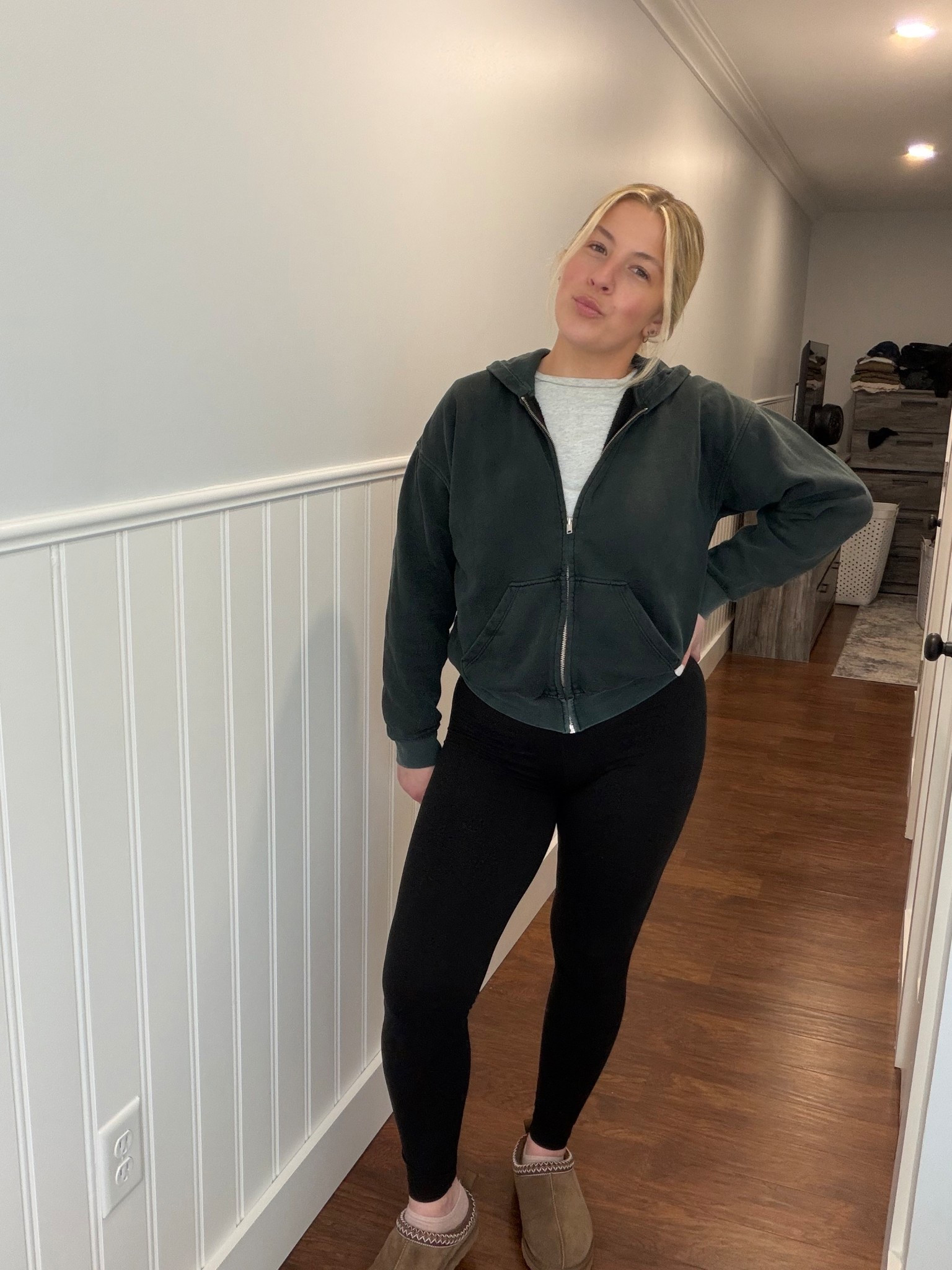 Cute yet comfy staying in outfit! 
everything is size M & slippers 9.5✨


#LTKMidsize #LTKdayinmylife #LTKootd