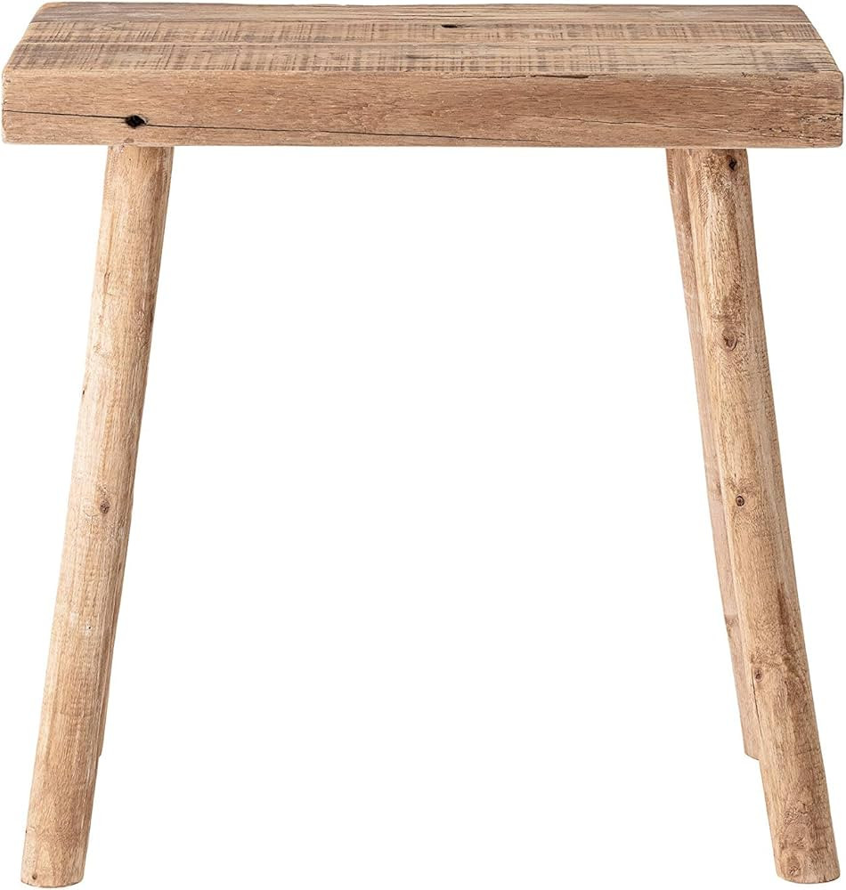 Bloomingville Reclaimed Wood Stool, Natural | Amazon (US)