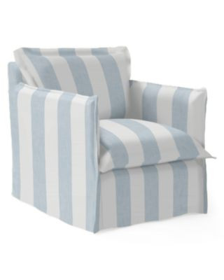 Beach House Slim Arm Petite Swivel Chair | Serena and Lily