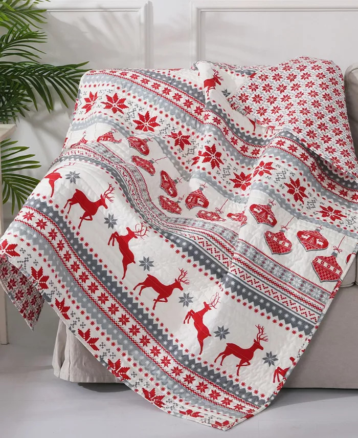 Silent Night Quilted Throw, 50" x 60" | Macy's