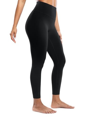ENERBLOOM Workout Leggings for Women High Waisted 25" Black X-Small | Amazon (US)