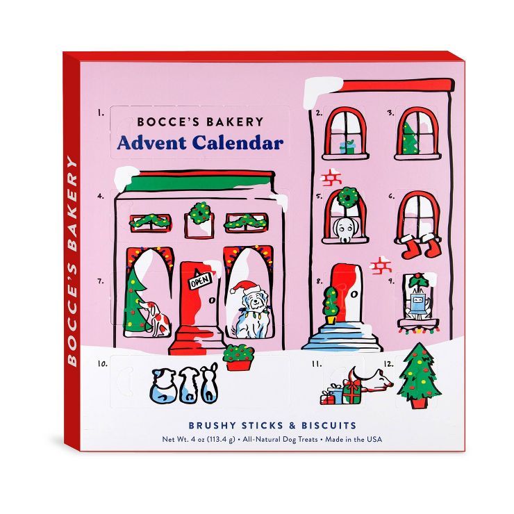 Bocce's Bakery Holiday 12 Day Advent Calendar with Apple, Coconut, Peanut Butter, Banana and Spea... | Target