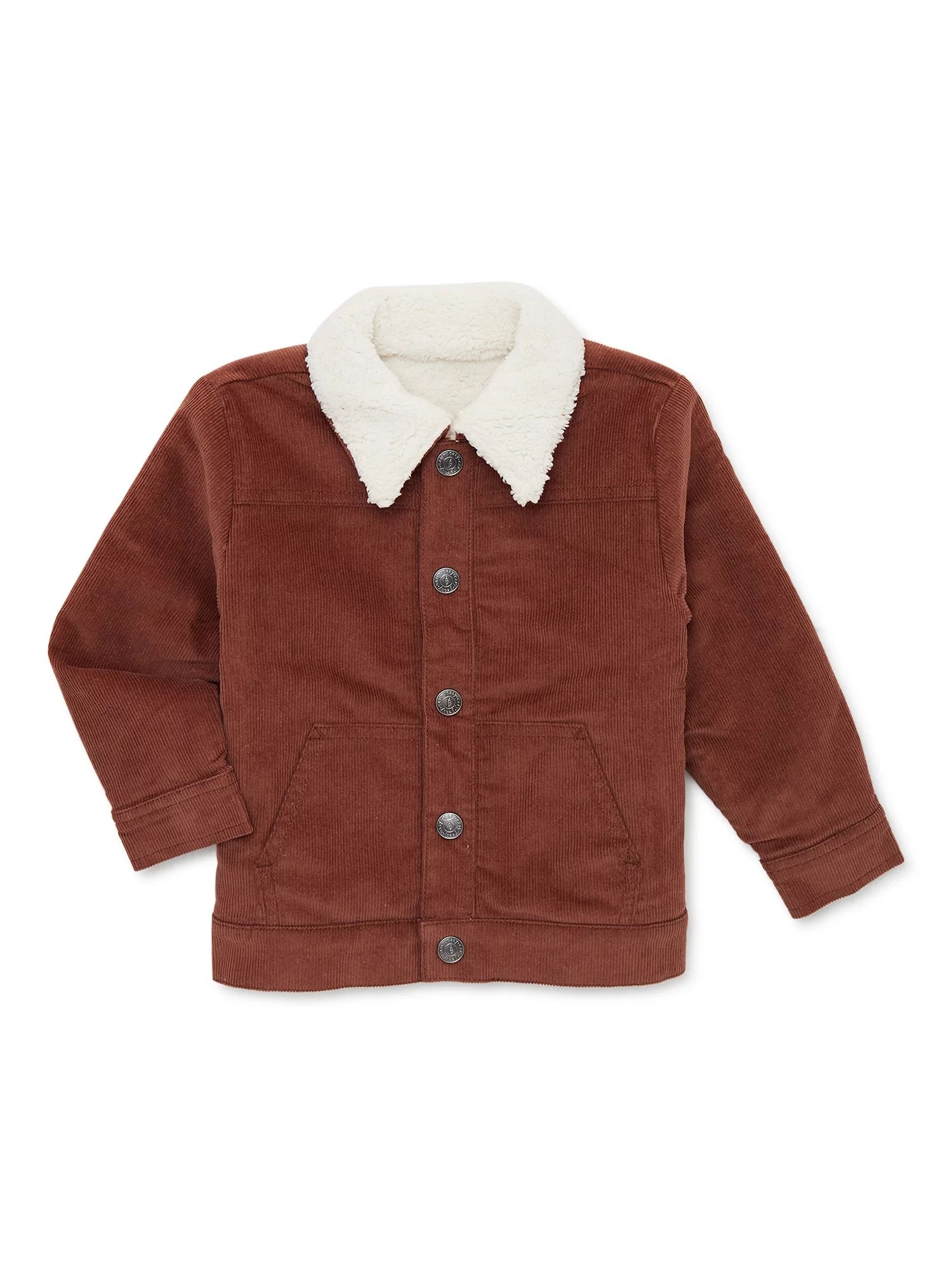 easy-peasy Baby and Toddler Boy Faux Sherpa Jacket, Sizes 12 Months-5T | Walmart (US)
