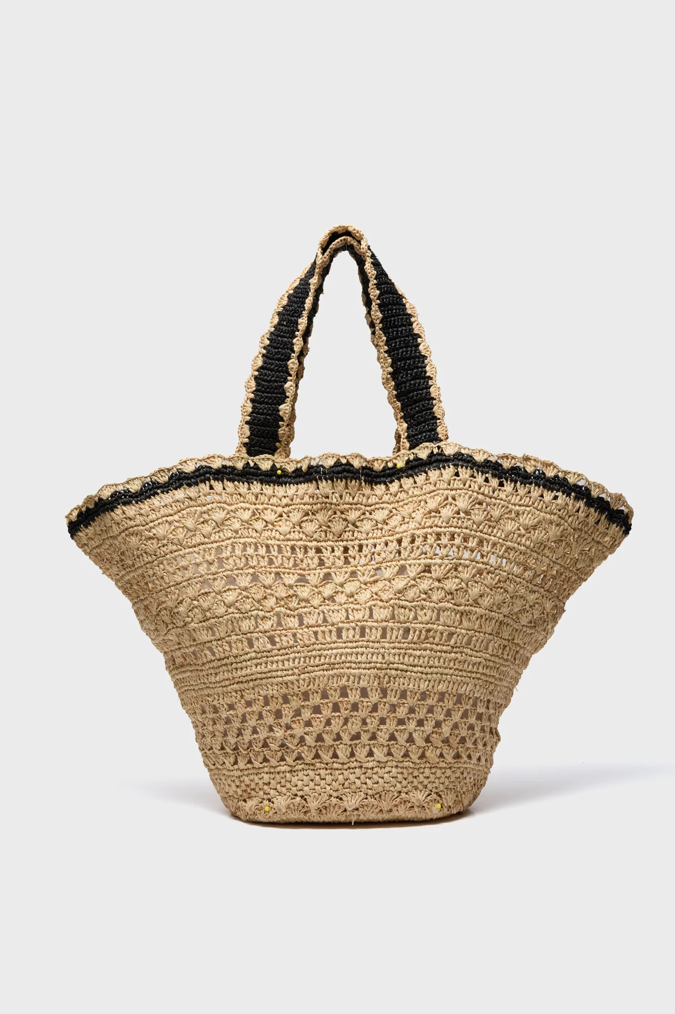 Natural and Black Mikala Tote | Tuckernuck (US)