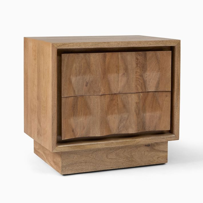 Carved Pattern Nightstand (26") | West Elm (US)