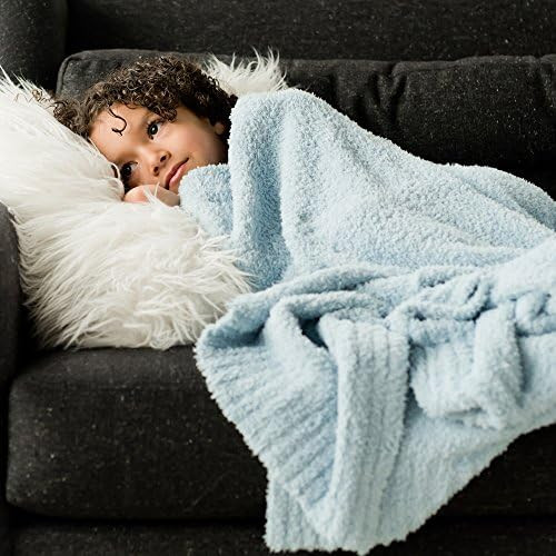 Saranoni Luxury Bamboni Receiving Baby Blanket (30"x40") Light Blue | Amazon (US)