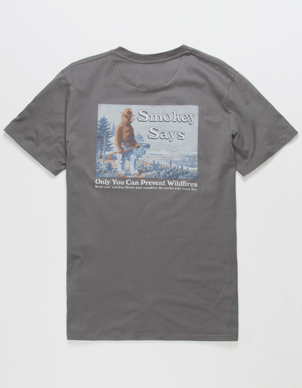 TENTREE Smokey Bear Says Mens Tee - GRAY | Tillys | Tillys