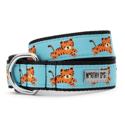 The Worthy Dog Tigers Dog Collar - Blue - S | Target