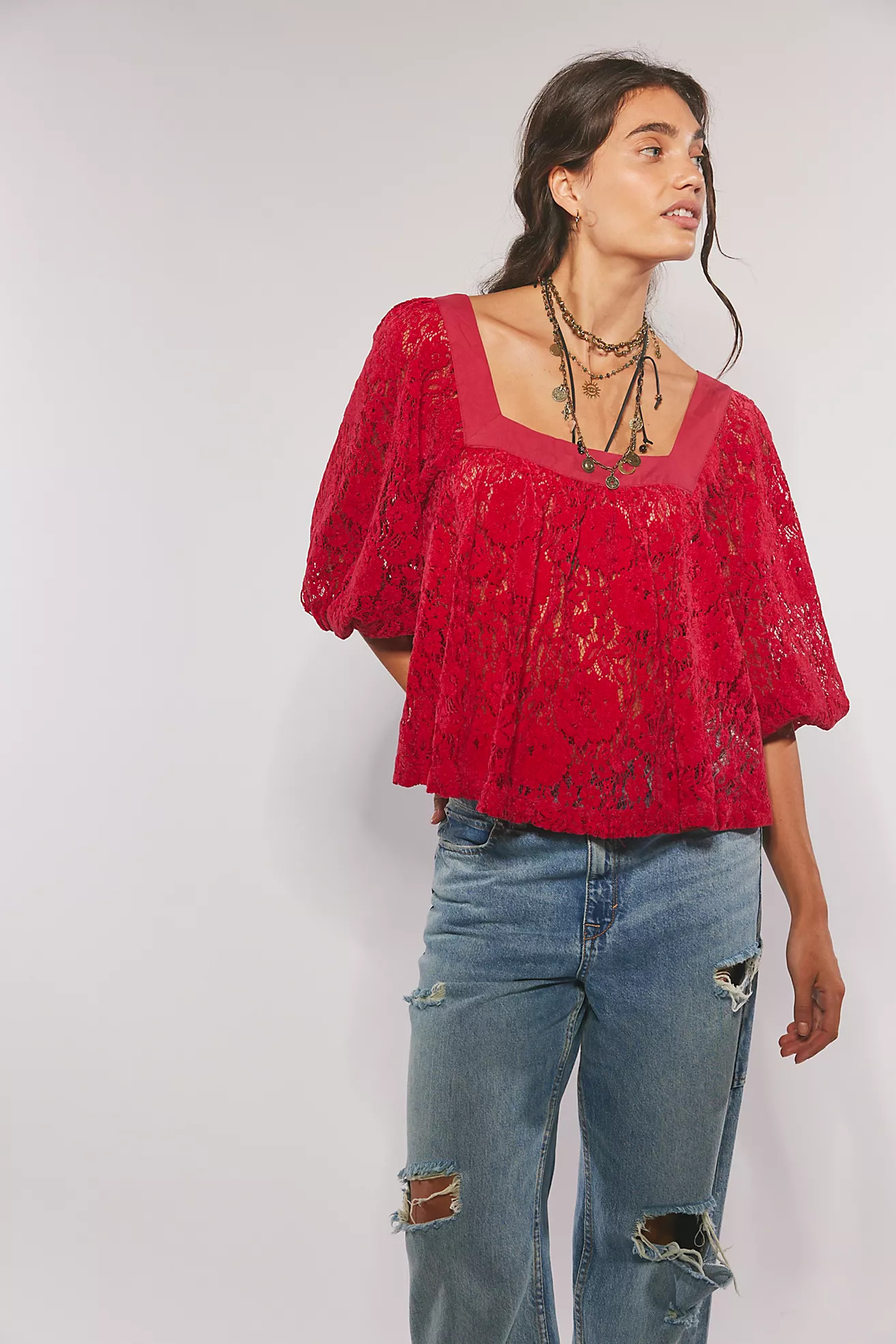 Bella Lace Blouse | Free People (Global - UK&FR Excluded)