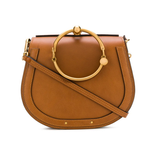 Chloé Bolsa transversal de couro - Brown | FarFetch BR
