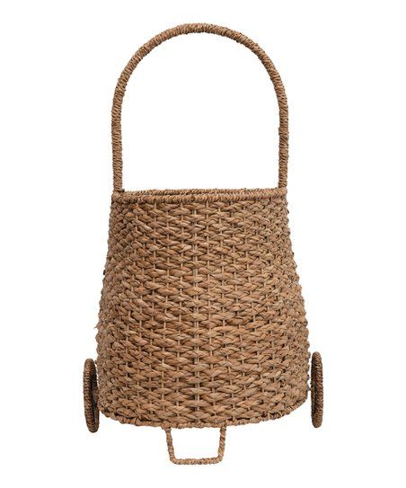 Seagrass Handwoven Market Trolley Basket | Zulily