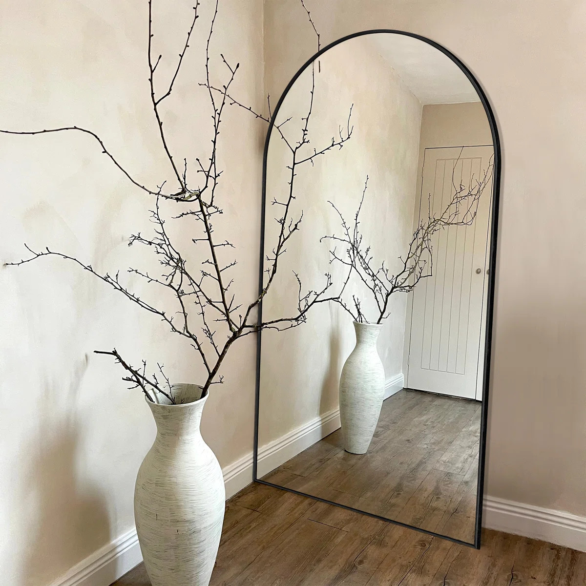 Large Arch Full Length Mirror with 3 Mounting Method | Wayfair North America
