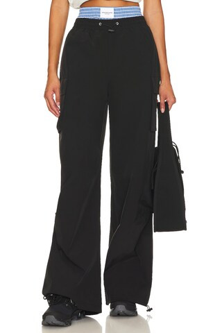 Josie Parachute Pant in Black | Revolve Clothing (Global)
