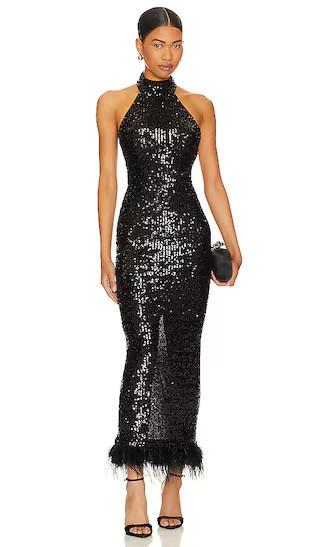 Janya Maxi Dress | Black Sequin Maxi Dress Outfit | Long Sequin Dress | Long Dresses Revolve Holiday | Revolve Clothing (Global)