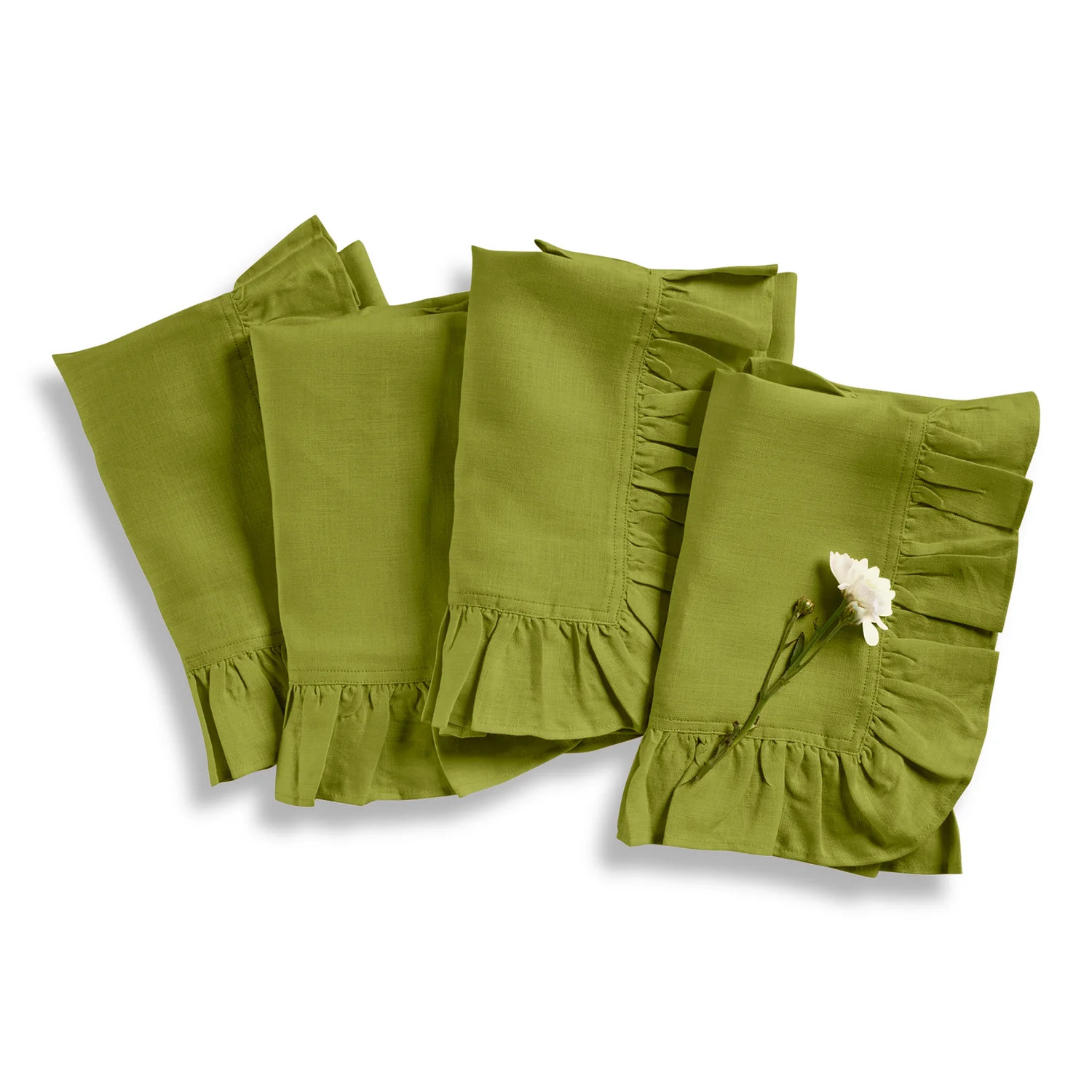 Gabrielle Ruffle Napkins | Solino Home