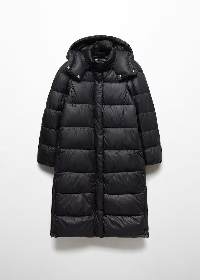 Hooded water-repellent quilted jacket | MANGO (UK)