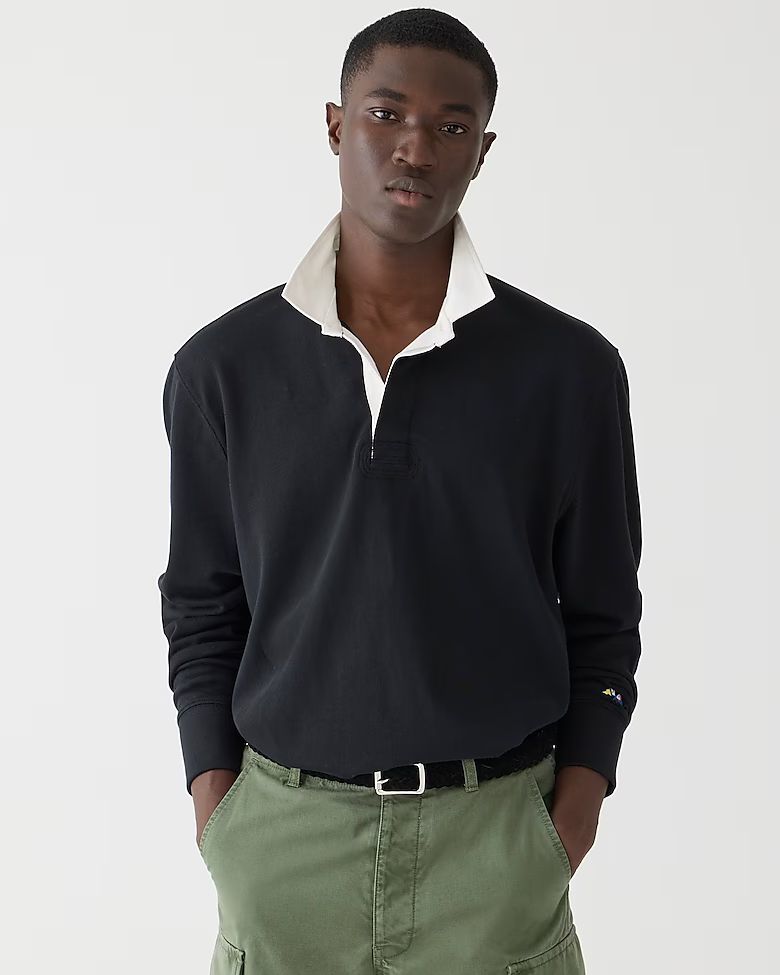 Rugby shirt in solid | J.Crew US