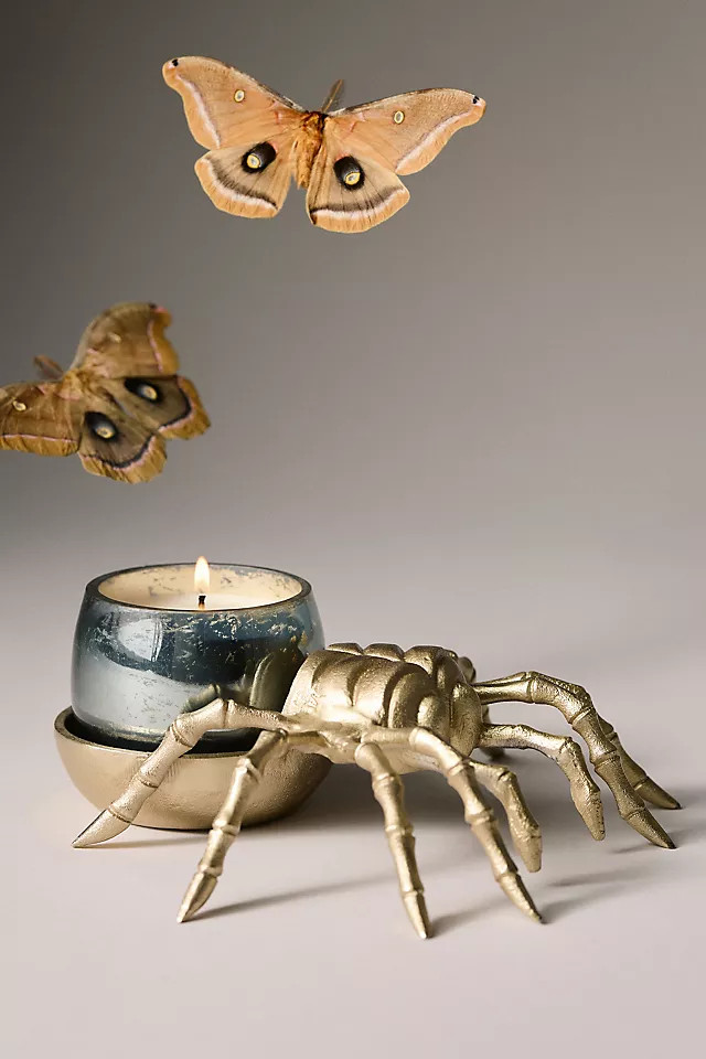 Midnight Creatures Palo Santo & Saffron Spider Candle | Anthropologie (US)