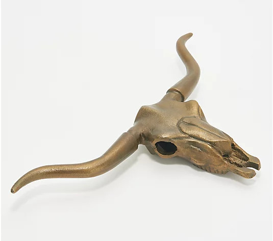 Junk Gypsy Brass Steer Head Wall Decor | QVC