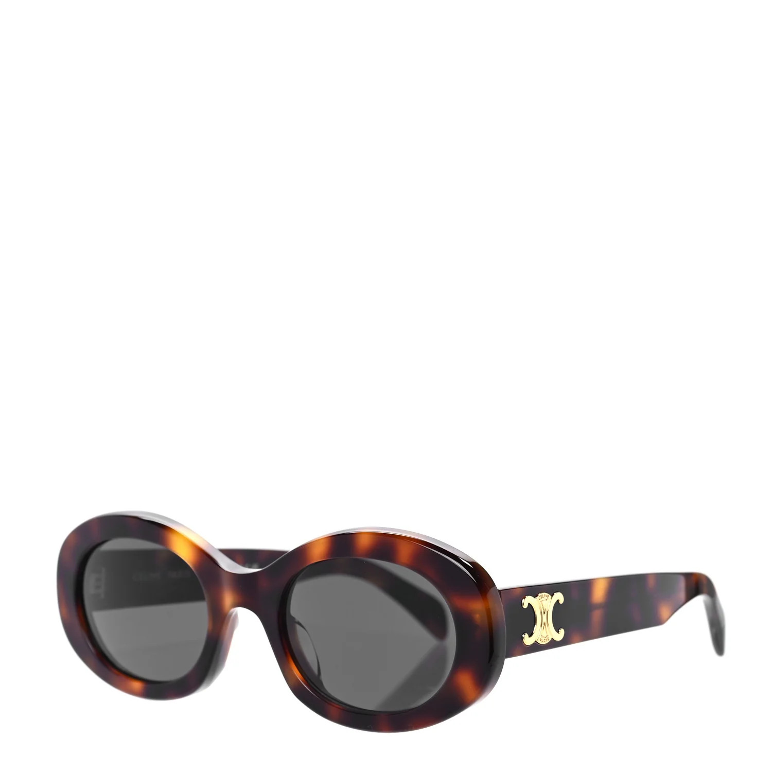 CELINE Acetate Triomphe 01 Sunglasses CL 40194U Tortoise | FASHIONPHILE (US)