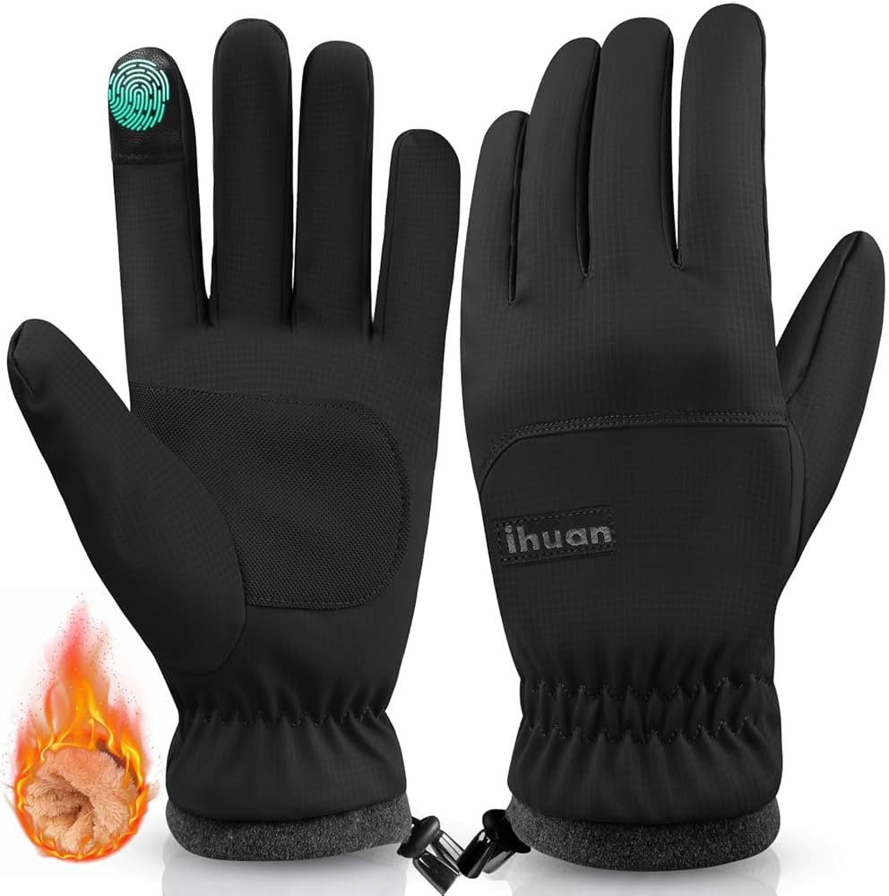 Amazon.com : ihuan Winter Waterproof Ski Gloves Men Women, Snow Warm Cycling Gloves Cold Weather,... | Amazon (US)