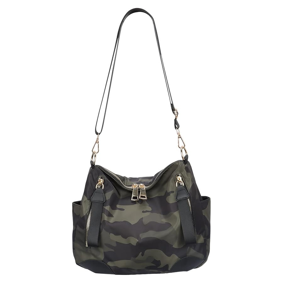 Women Nylon Crossbody Bag Hobo Tote Bag Large Capacity Anti-theft Lightweight Travel Shoulder Bag | Amazon (US)