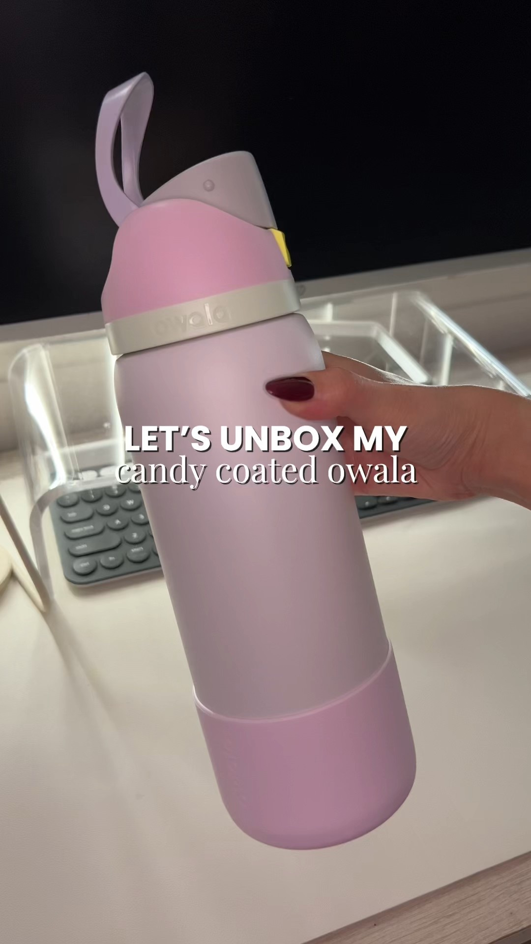 Unbox my new 32oz. Candy Coated Owala water bottle with me!

I’ve been eyeing this water bottle for the longest time, and it’s always been sold out. Luckily, it was in stock one day and I was able to order it. Along with the matching light pink boot!

What’s your favorite Owala color combo?

#LTKGiftGuide #LTKFindsUnder50 #LTKActive