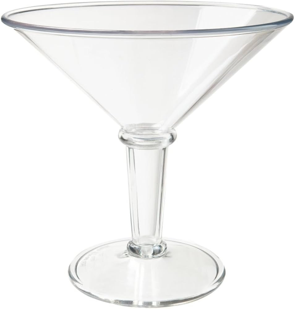 G.E.T. SW-1419-1-SAN-CL Shatterproof Jumbo Martini Cocktail Glass, BPA Free, 48 Ounce, Clear | Amazon (US)