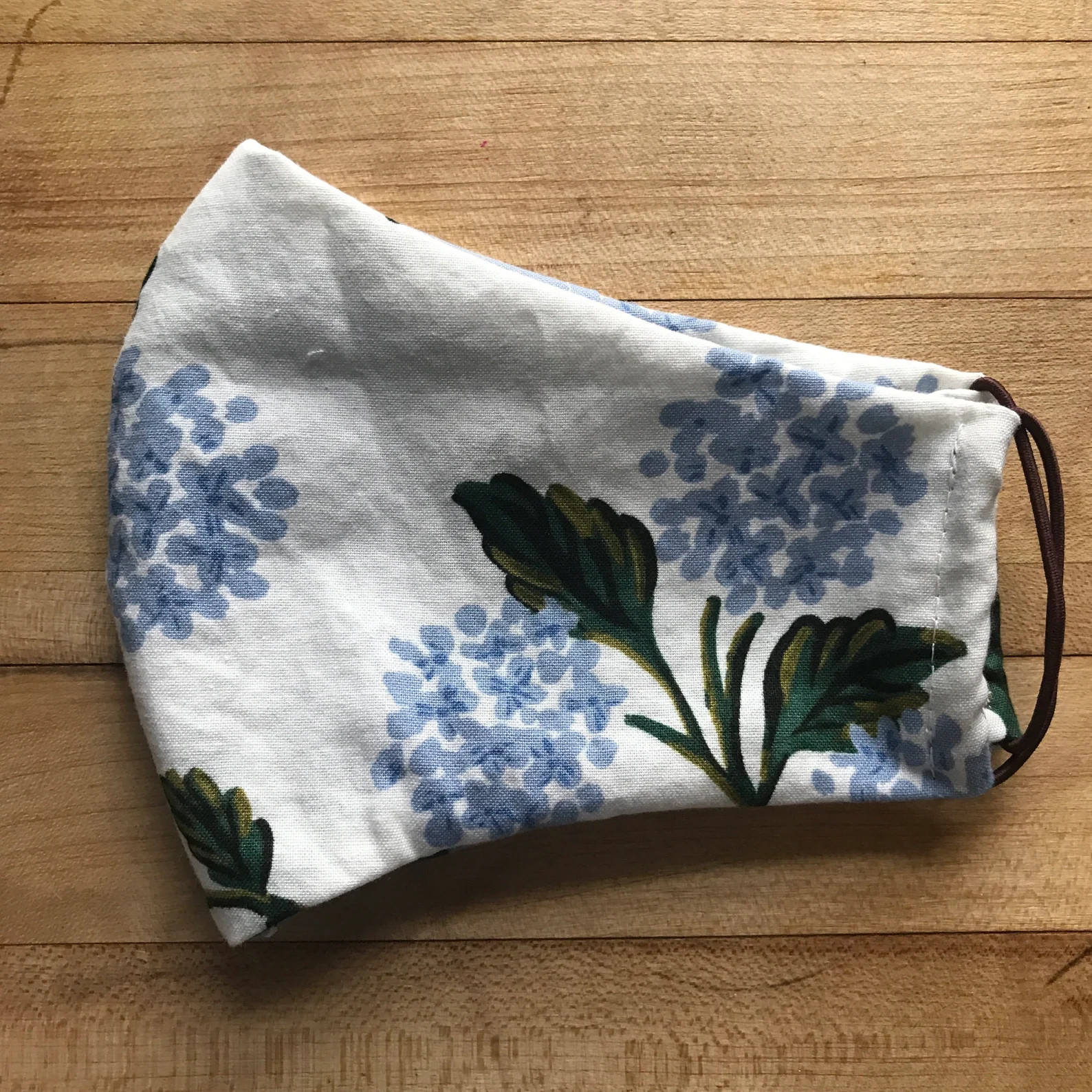 Handmade Face Mask Adult with Filter Pocket  -- Buy 1 Donate 1 - Blue Hydrangea, Floral Fabric fr... | Etsy (US)