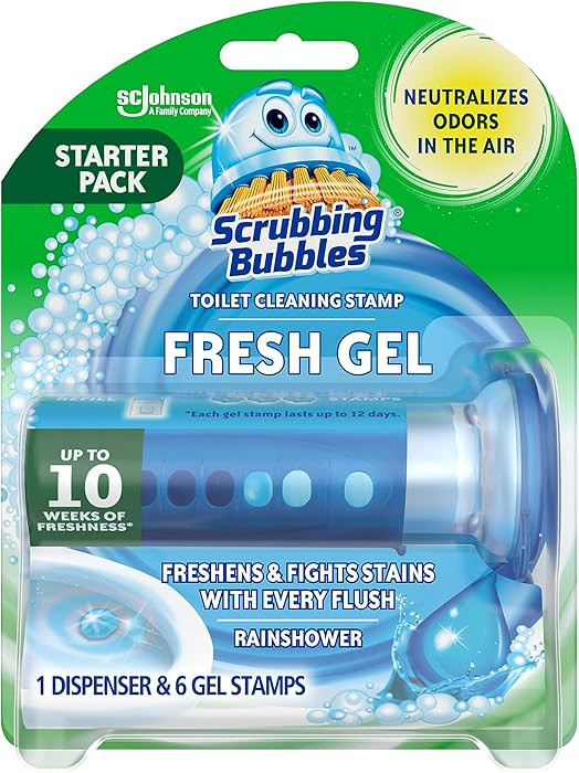 Scrubbing Bubbles Fresh Gel Toilet Bowl Cleaning Stamps, Helps Keep Toilet Clean and Helps Preven... | Amazon (US)