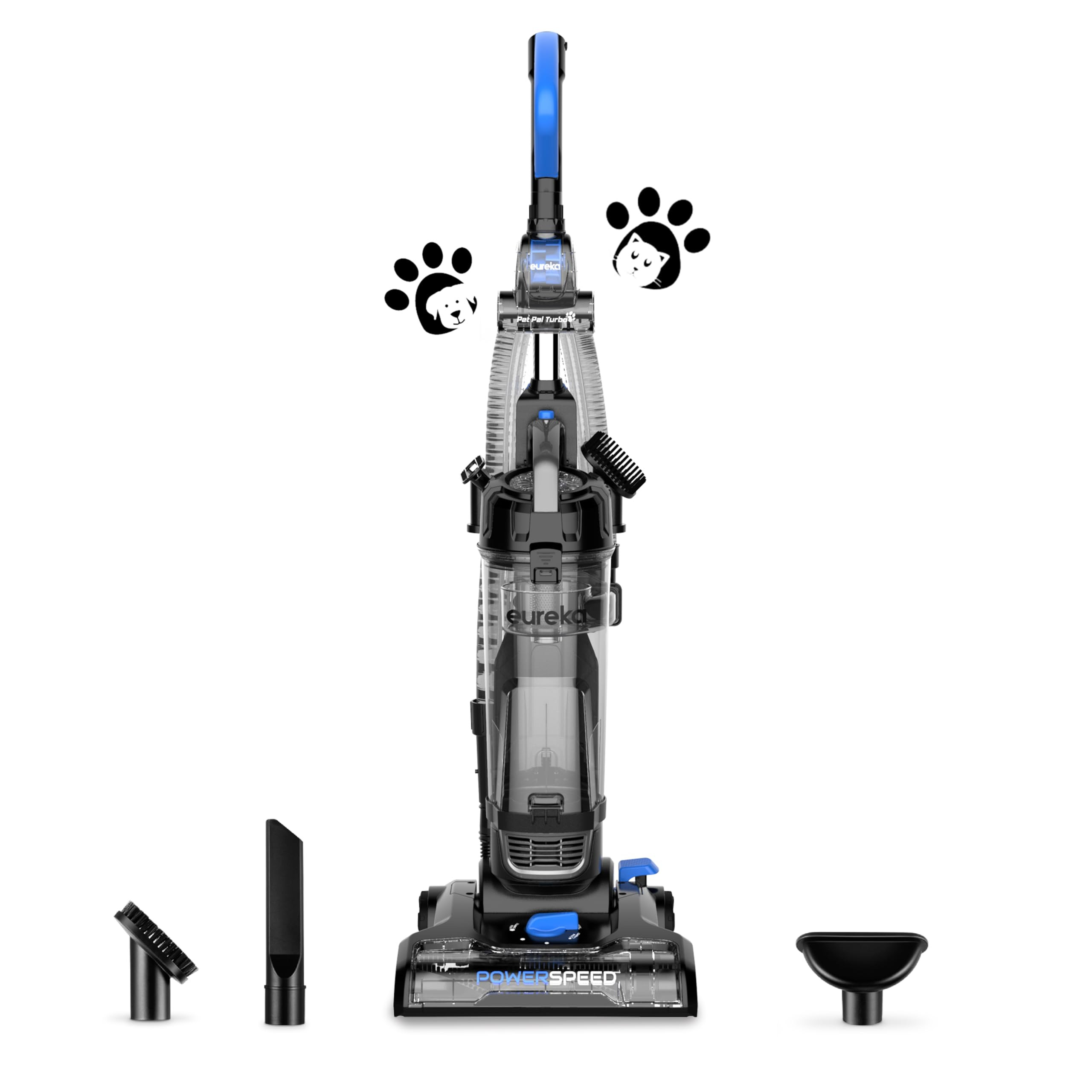 Eureka PowerSpeed Lightweight Upright Vacuum Cleaner for Carpet and Hard Floor, Powerful Bagless ... | Amazon (US)