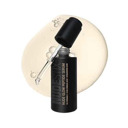 Nudestix Nude Glow Peptide Serum – Vitamin C & Multi-Peptide Brightening Serum for Glowing, Smooth Skin | Anti-Aging, Hydrating with Niacinamide, Ferulic Acid & Hyaluronic Acid | Amazon (US)