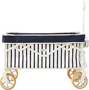 Beach Wagon for Sand with 6.7" Fat Tires, Foldable Beach Cart for Beach & Camping, Large Capacity... | Amazon (US)