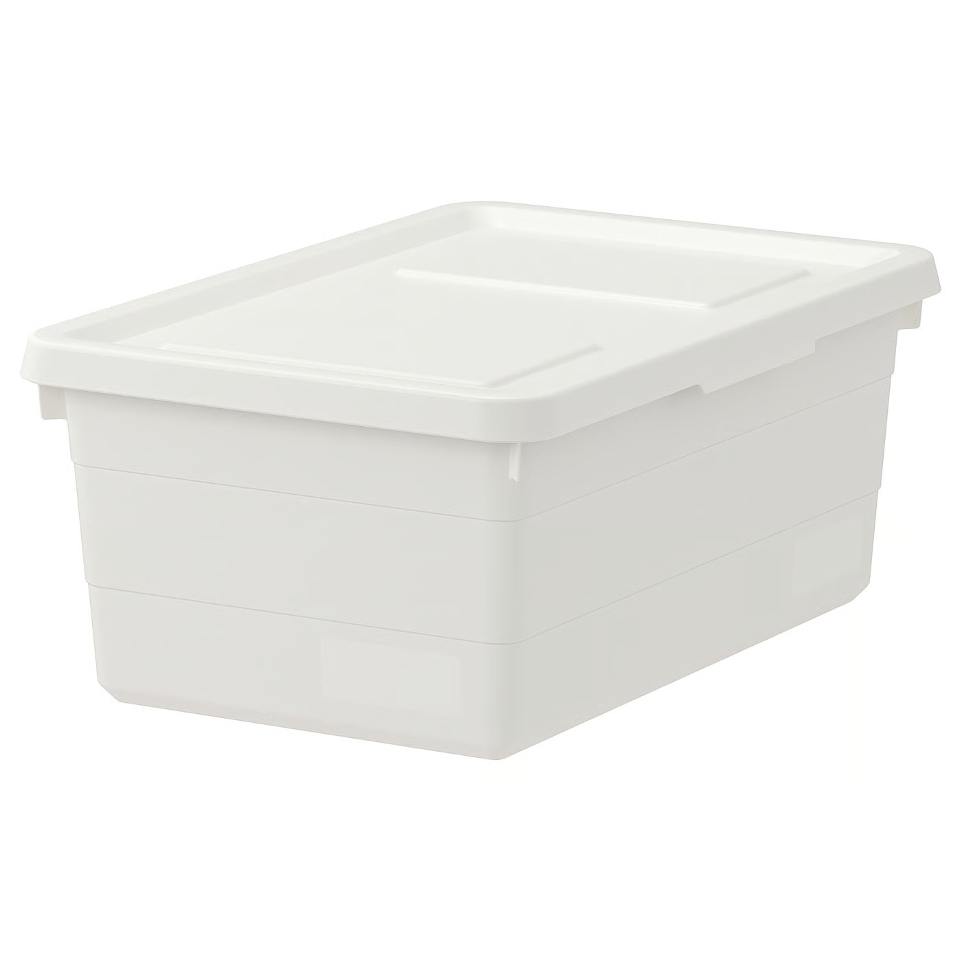 SOCKERBIT Box with lid, white, 15x9 ¾x6 " | IKEA US