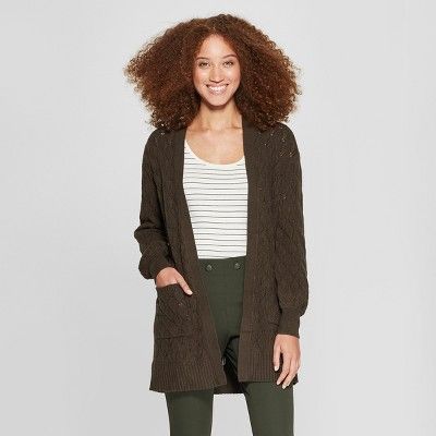 Women's Pointelle Open Cardigan Sweater - A New Day™ | Target