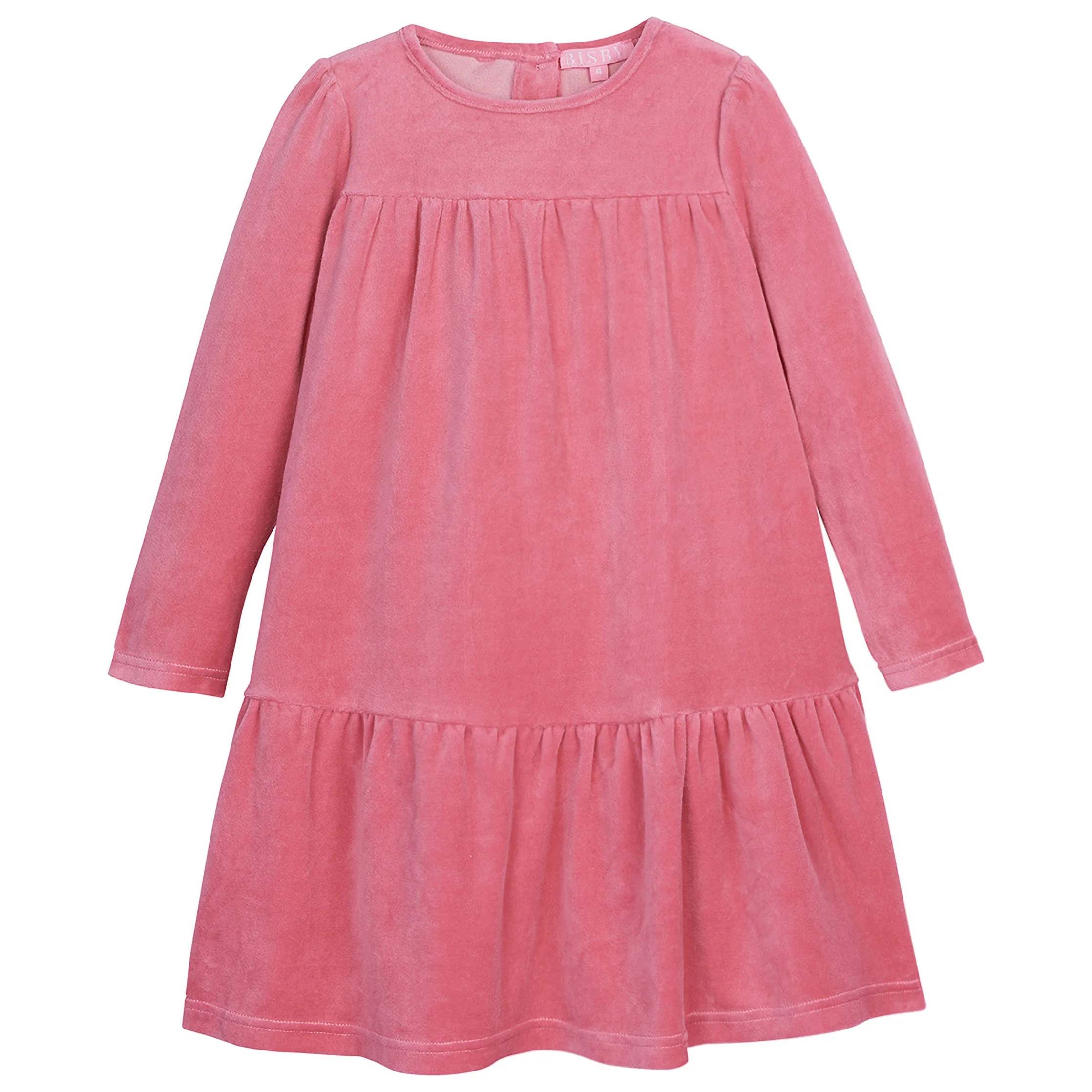 Lisle Dress - Rose Velour | BISBY Kids