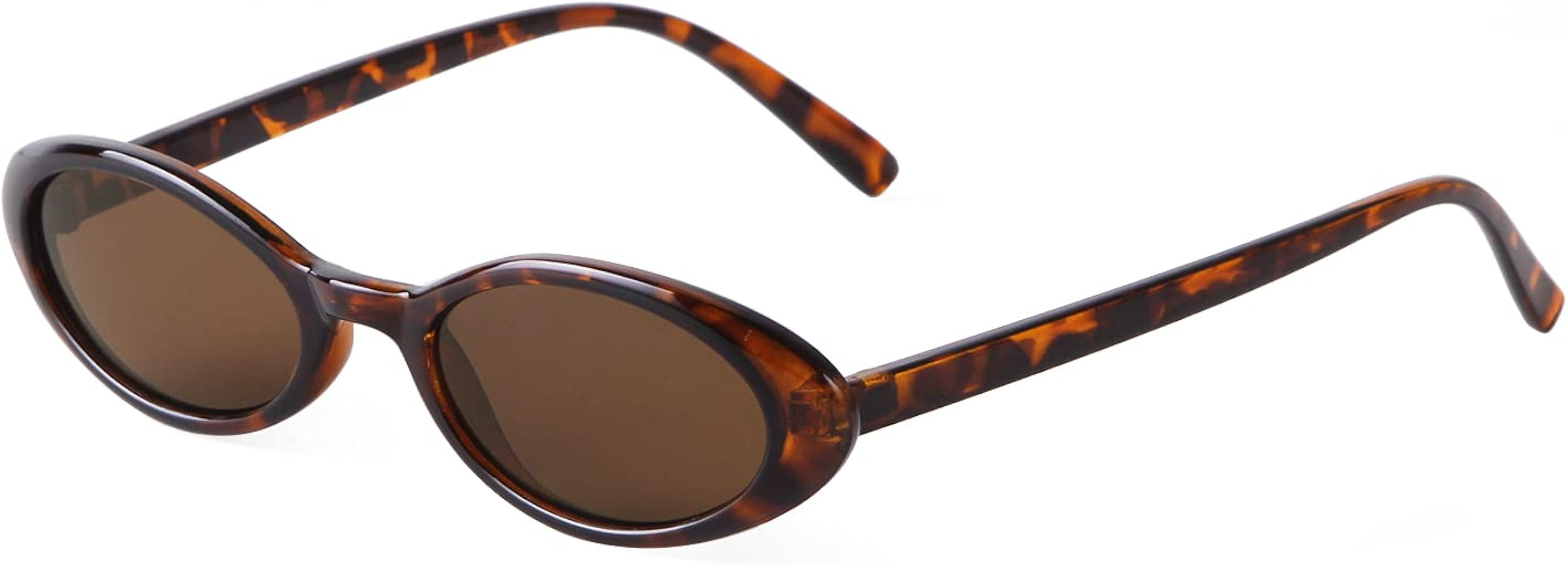 VIA LEECA Trendy Oval Sunglasses Women 90’s Vintage Sun Glasses Fashion Tinted Glasses UV400 Pr... | Amazon (US)